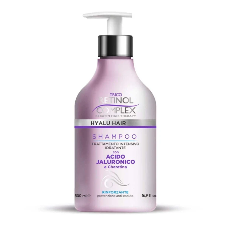 Trico Retinol Complex Hyaluronic Acid & Keratin Shampoo 500 Ml