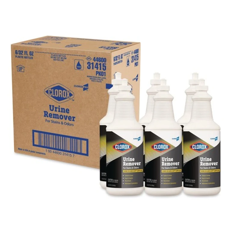 31415 32 oz. Pull Top Bottle Urine Remover for Stains and Odors (6/Carton)