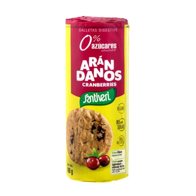 Cranberry Digestive Biscuits Santiveri 190g