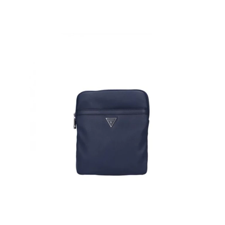 , Certosa, Fabric Shoulder Bag, Blue, HMECRNP2258BLU, 22.5 x 23 x 6 cm, Men's