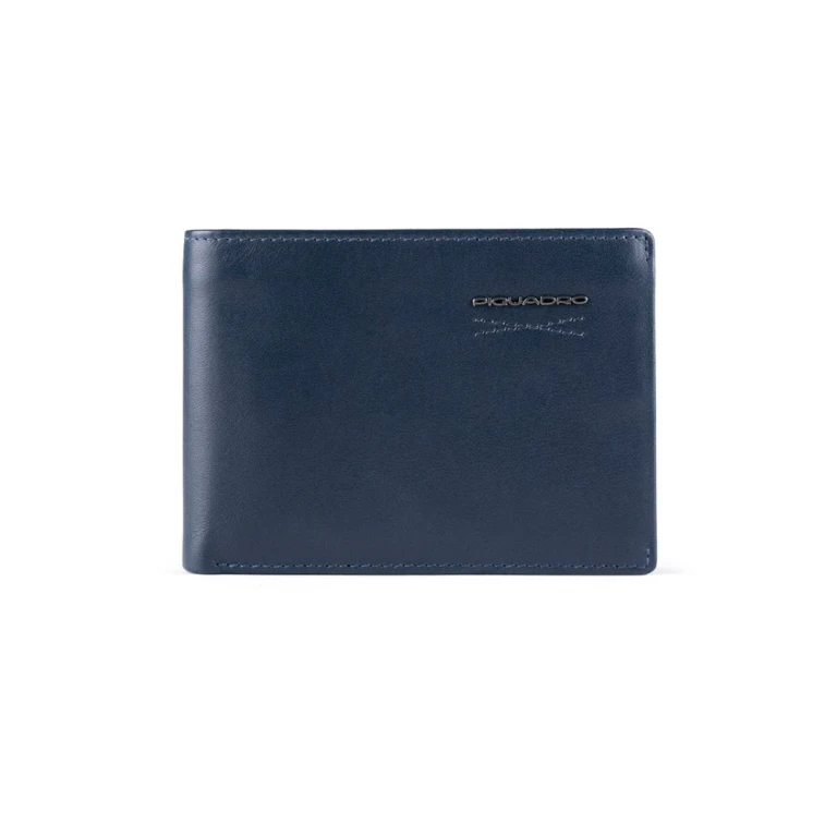 , leather wallet, coin purse, navy blue, for men