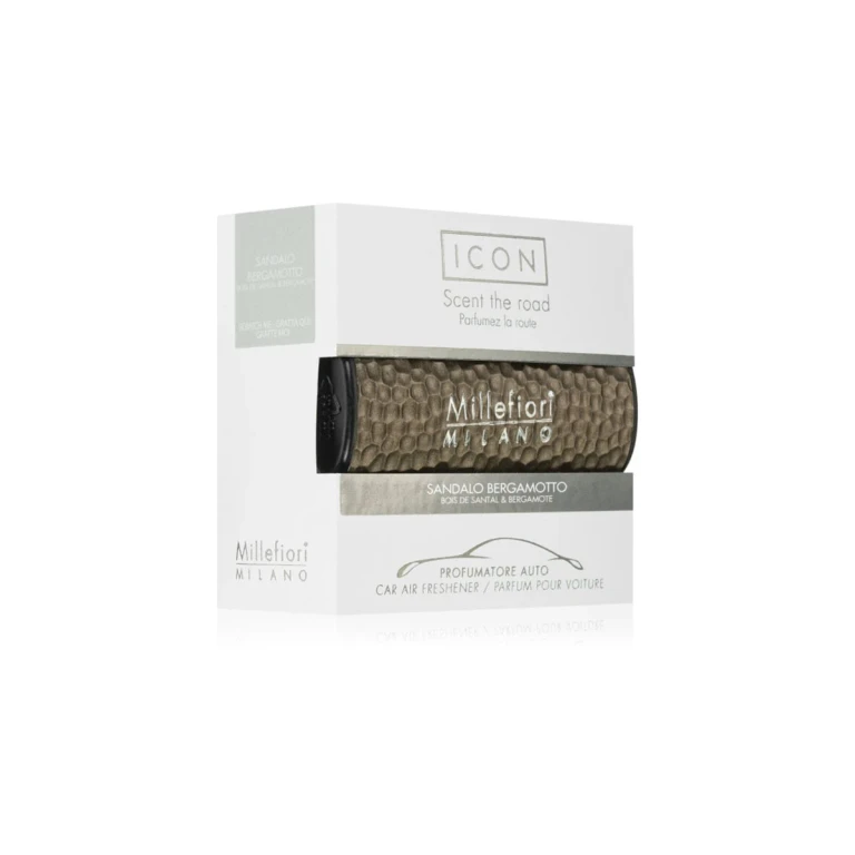 Millefiori Icon Sandalwood Bergamot Car Freshener