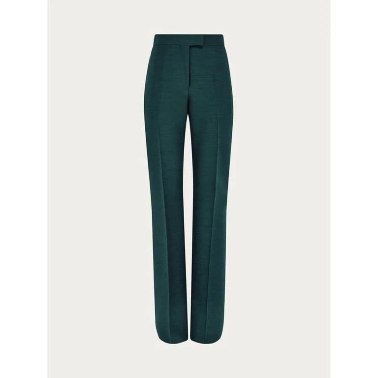 Dark Green Tailored Trousers