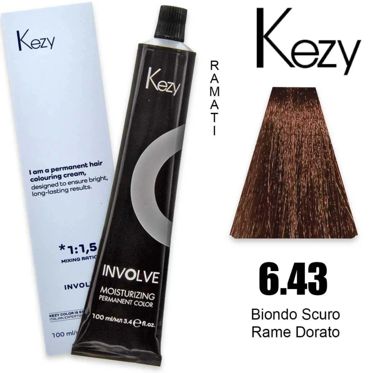involve color 100 ml dark blonde golden copper 6.43