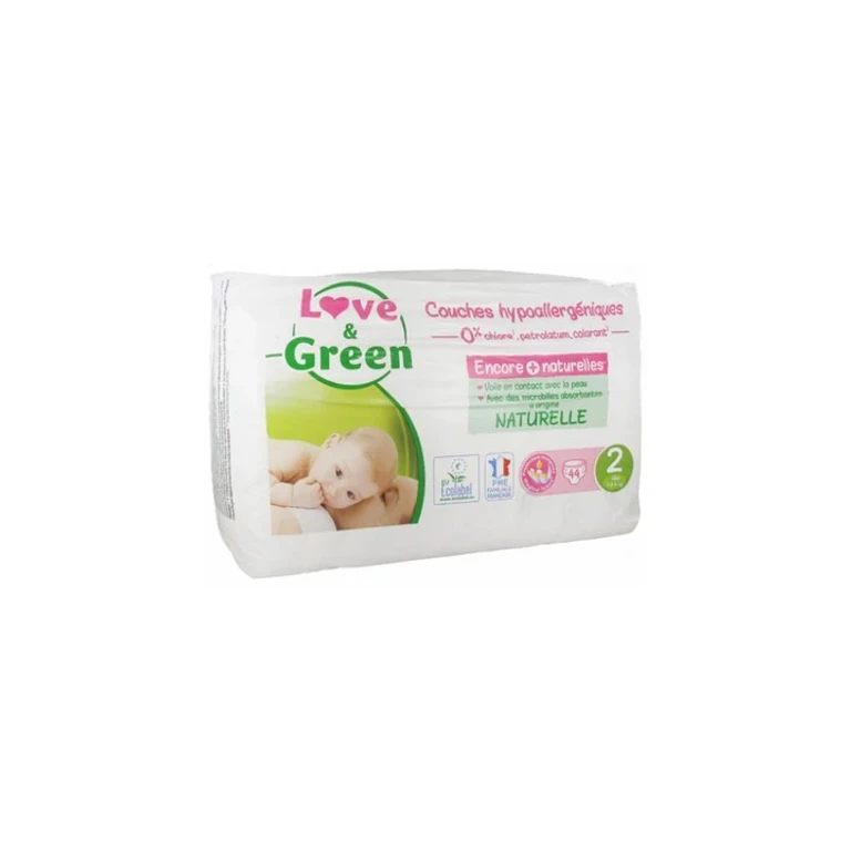 Love&Green Hypoallergenic Diapers T2 3 to 6 kg x44