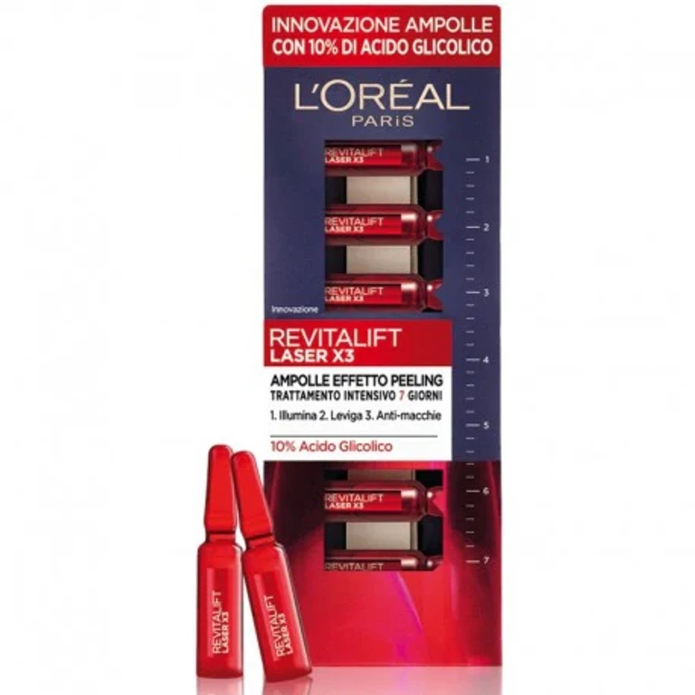 L Oreal Paris Revitalift Laser X3 7 Ampoules Peeling Effect