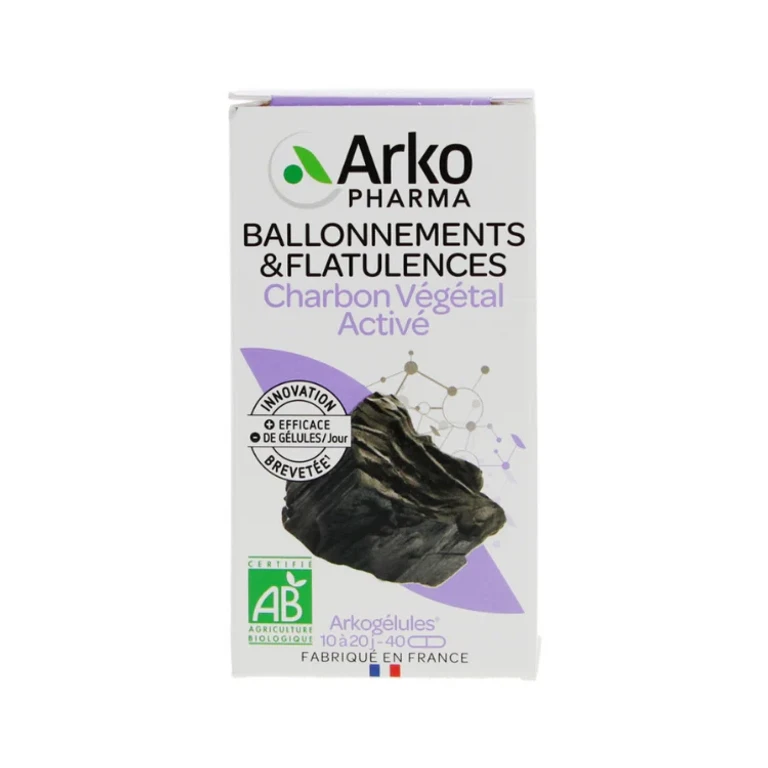 Arkocapsule Organic Vegetable Carbon 40 Capsules