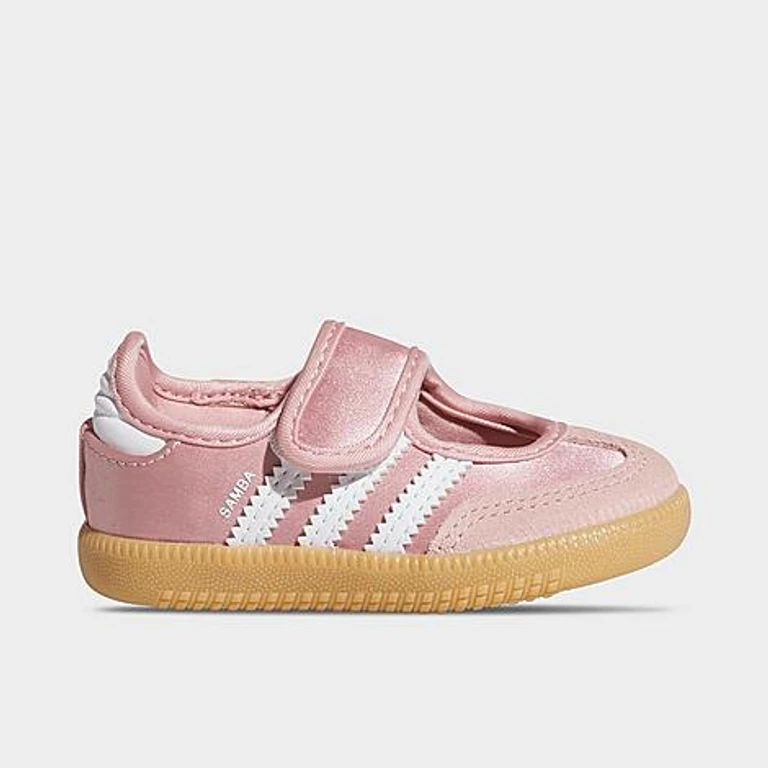 Girls' Toddler Originals Samba Jane Casual Shoes in Wonder Mauve/Footwear White Size: 4.0