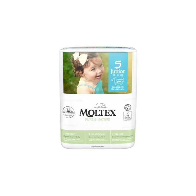 Pure & Nature Junior Size 5 ECO Disposable Diapers 11-16 kg 25 pcs