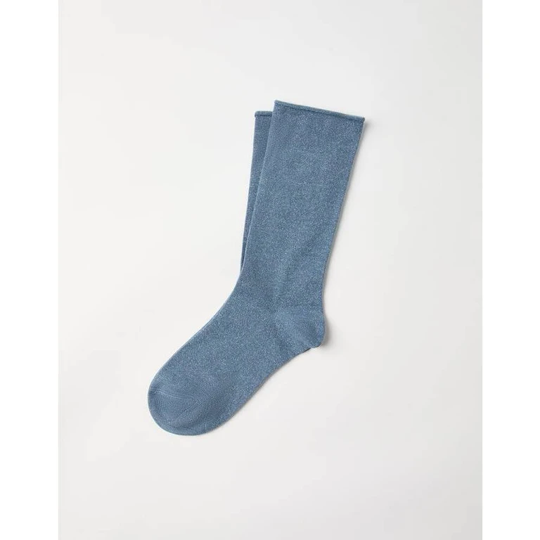 Wolight Blue Wool Blend Socks