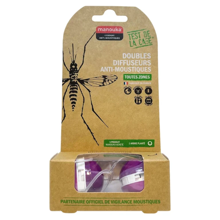 Double Mosquito Repellent Diffusers - All Areas - Mauve Color