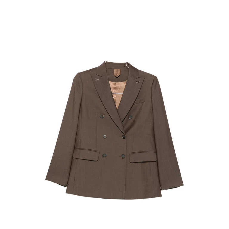 Double-breasted Peak-lapel Blazer