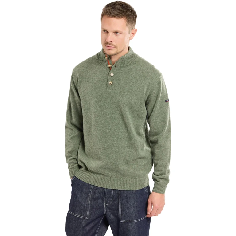 Wool Zip-Neck Jumper - Men's