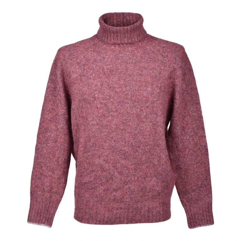 Grape Wool Blend Turtleneck Sweater
