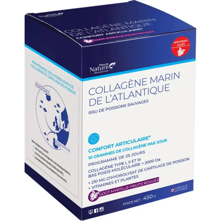 Natura Attitude Atlantic Marine Collagen Joint Comfort Blueberry Red Fruit Flavour 450g