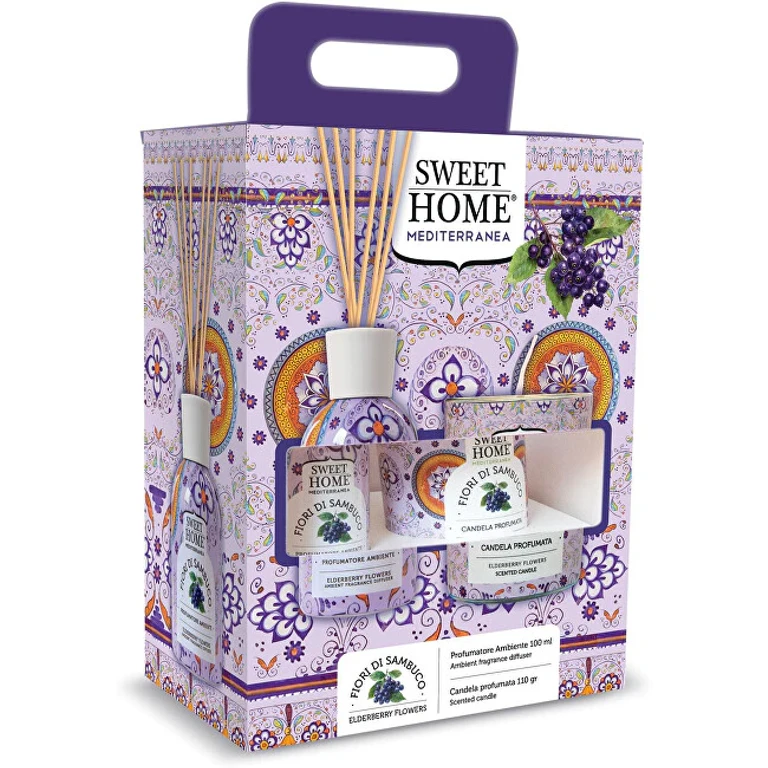 Gift Set Aroma Diffuser with Elderflower Candle