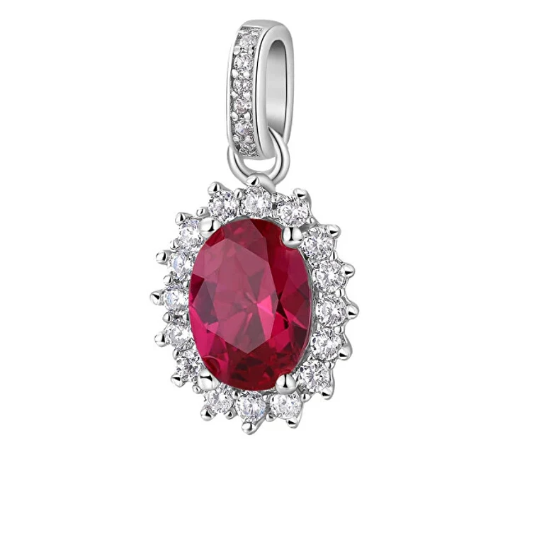 Fancy Passion Ruby FPR13 Elegant Silver Pendant