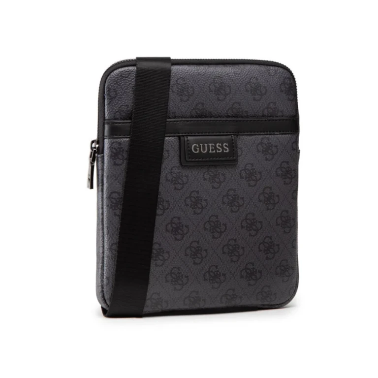 , Vezzola, Fabric Shoulder Bag, Black, 19 x 24 x 2 cm, Women's