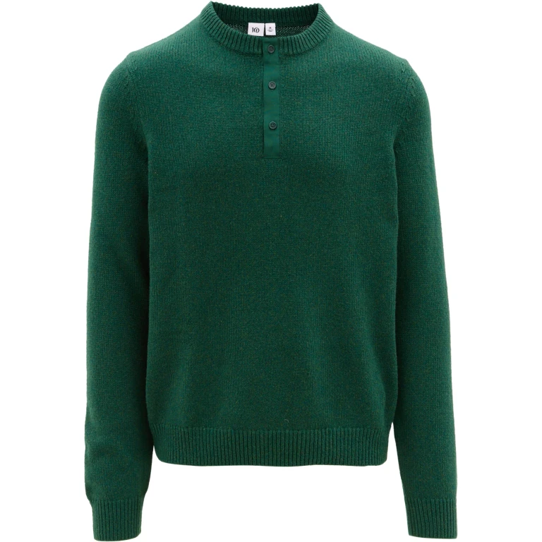 Highline Wool Placket Sweater - Men's