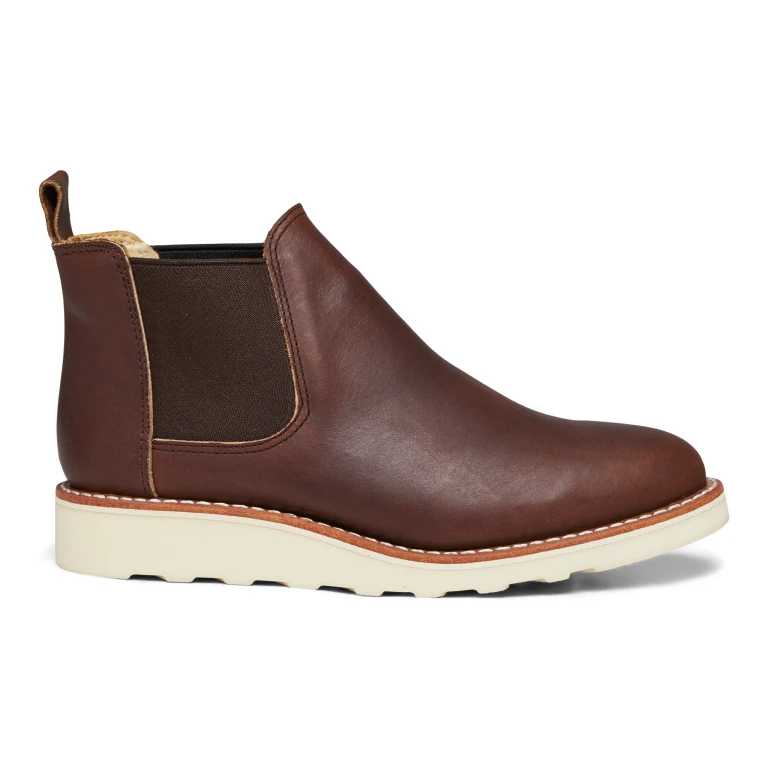 Classic Chelsea Amber Harness Leather Short Boots - Women's