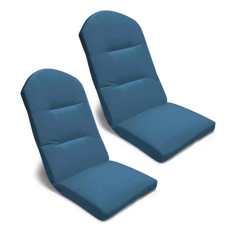 Sunbrella 20' x 45.5' Outdoor Polywood Adirondack Chair Cushion, Set of 2:- Spectrum Denim