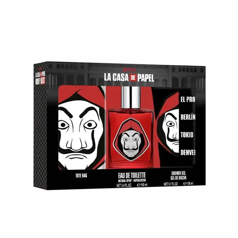 La casa di carta Eau de Toilette Spray 100ml 3-piece set