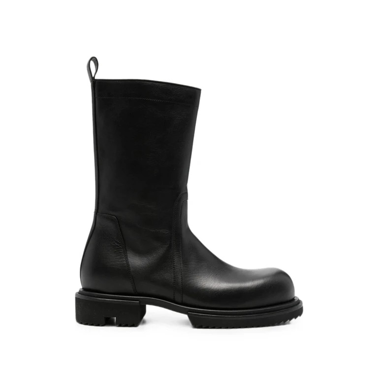 Side-zip Leather Boots