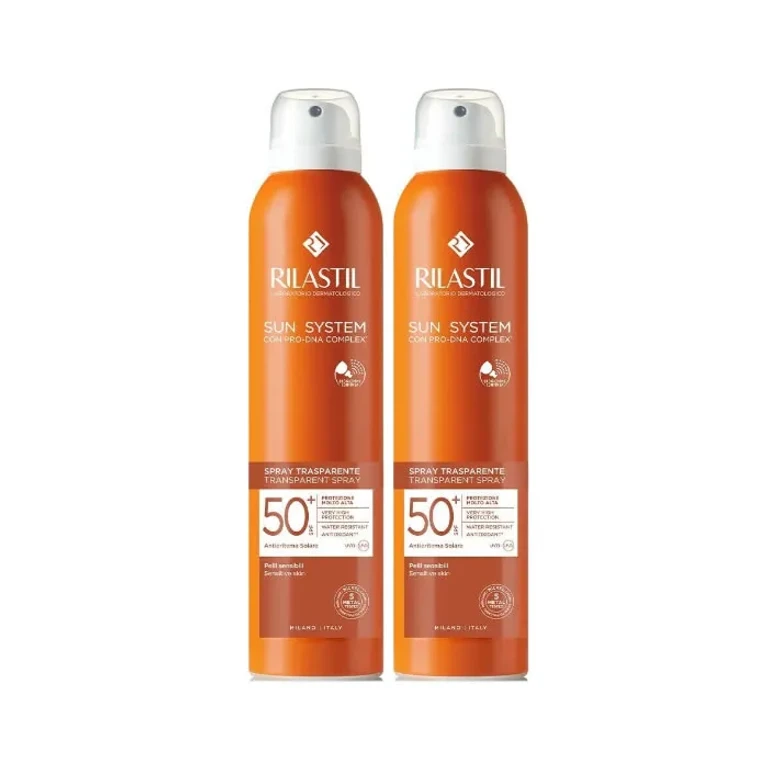 Rilastil Sun System Transparent Spray Spf50+ Double 2x200ml