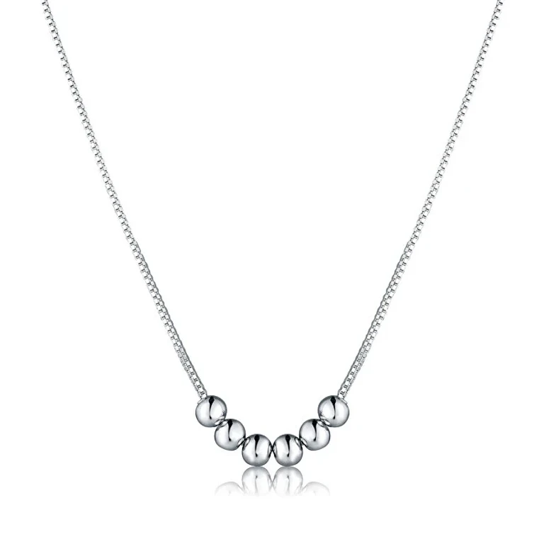 Silver Necklace With Beads Svln0596X860045