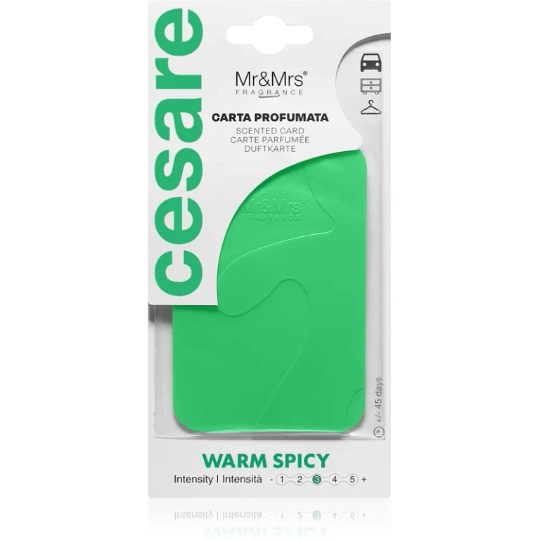 Cesare Scented Card Warm Spicy - Car Perfume