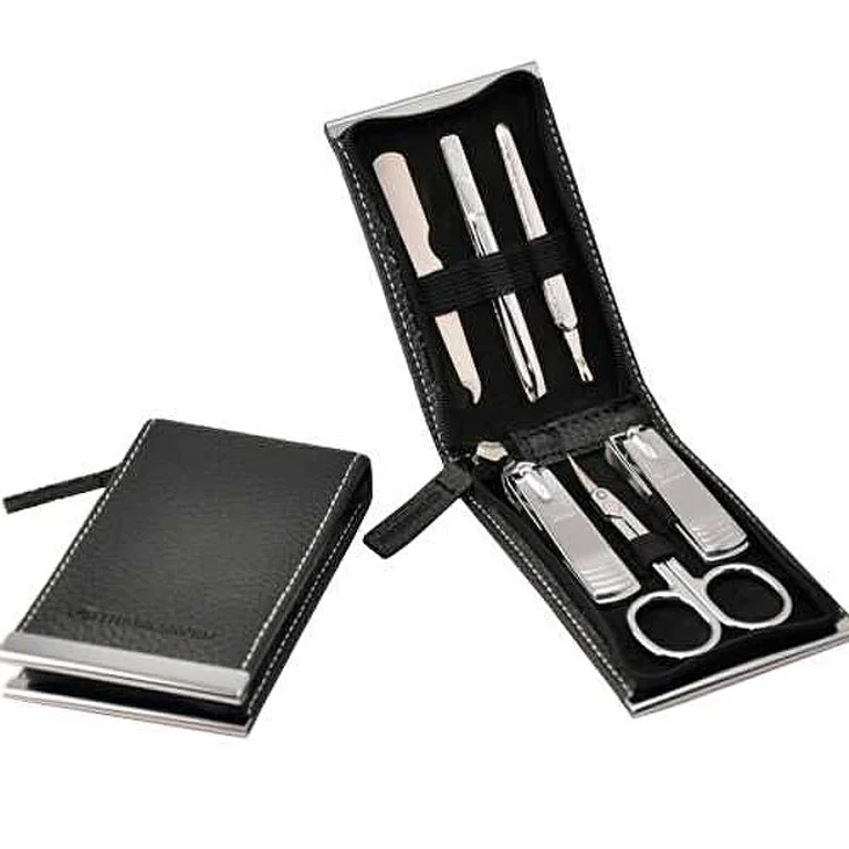 Black Manicure Set - 6 Tools