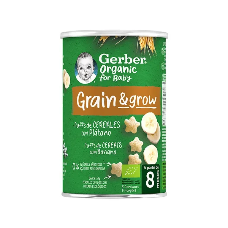Organic Puff Cereals and Banana