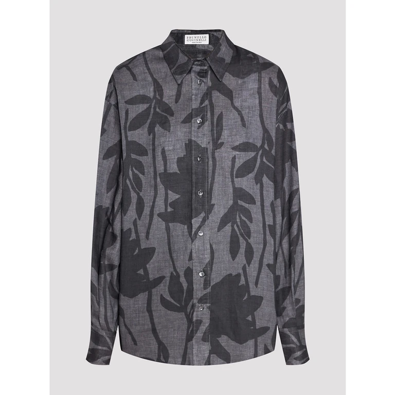 Wogrey Linen Floral Shirt