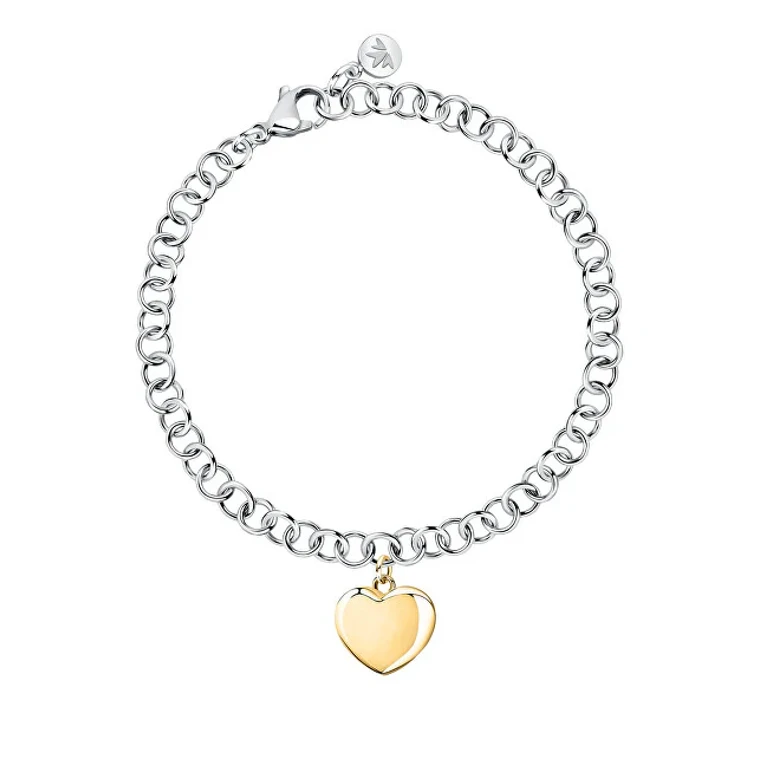 Modern Bracelet In Two-Tone Steel Heart Instants Savz10