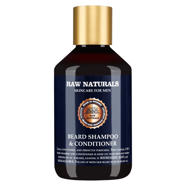 Shampoo and conditioner for beard Raw Naturals 100% vegan Beard Shampoo Softness 250 ml