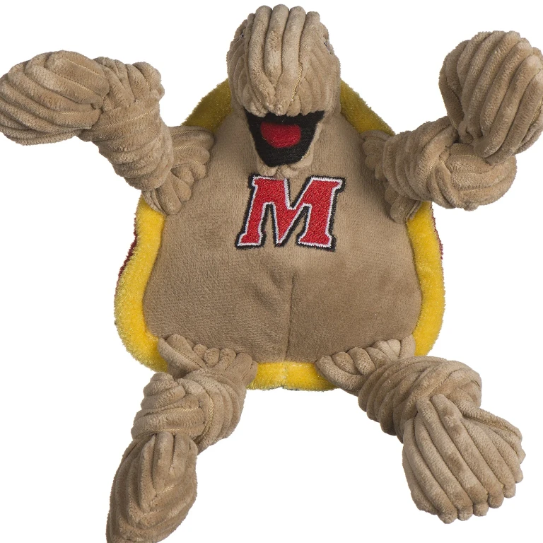 NCAA University of Maryland - Testudo the Terrapin Knottie Plush Dog Toy