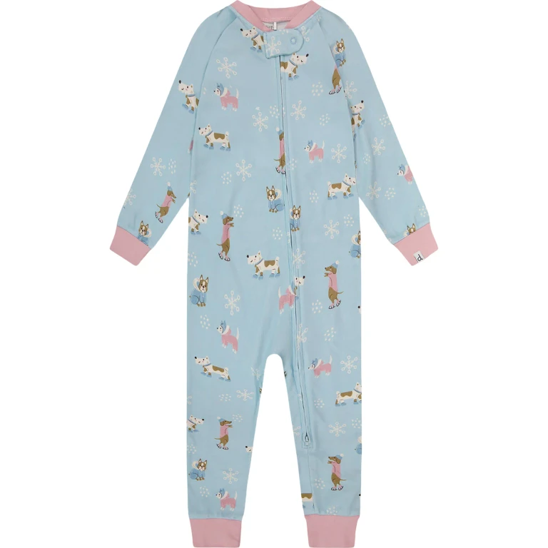 Organic Cotton Interlock One-Piece Pajama - Baby Girl