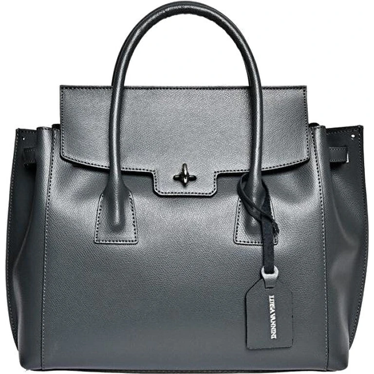 Women's Leather Handbag 479 grey