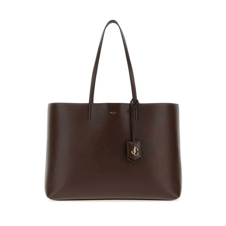 Chocolate Leather Nine2five Shopping Bag Chocolatelightgold Borse A Mano