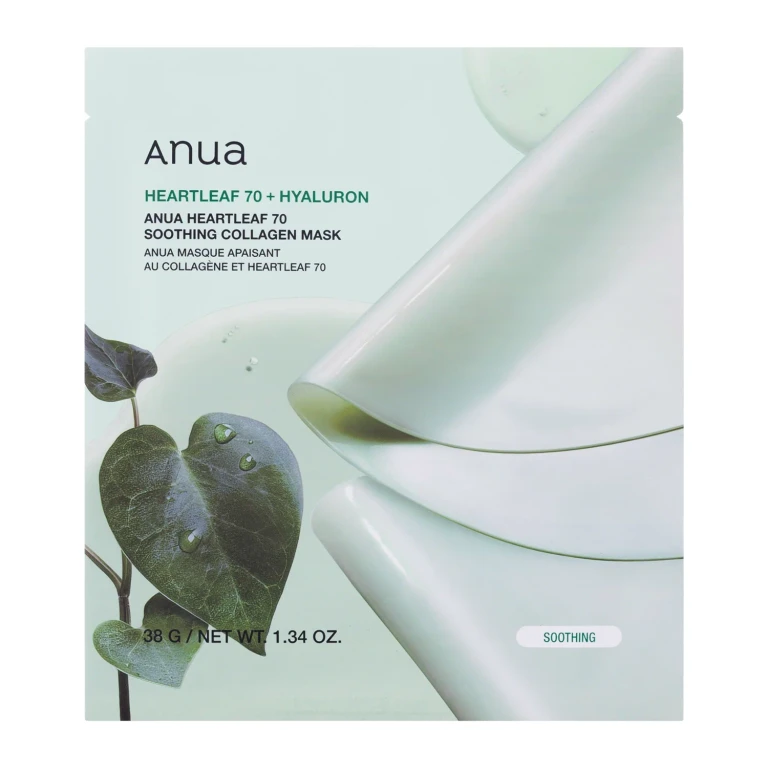 Heartleaf 70 Collagene Maschera in Tessuto Lenitiva 38g — Maschera viso