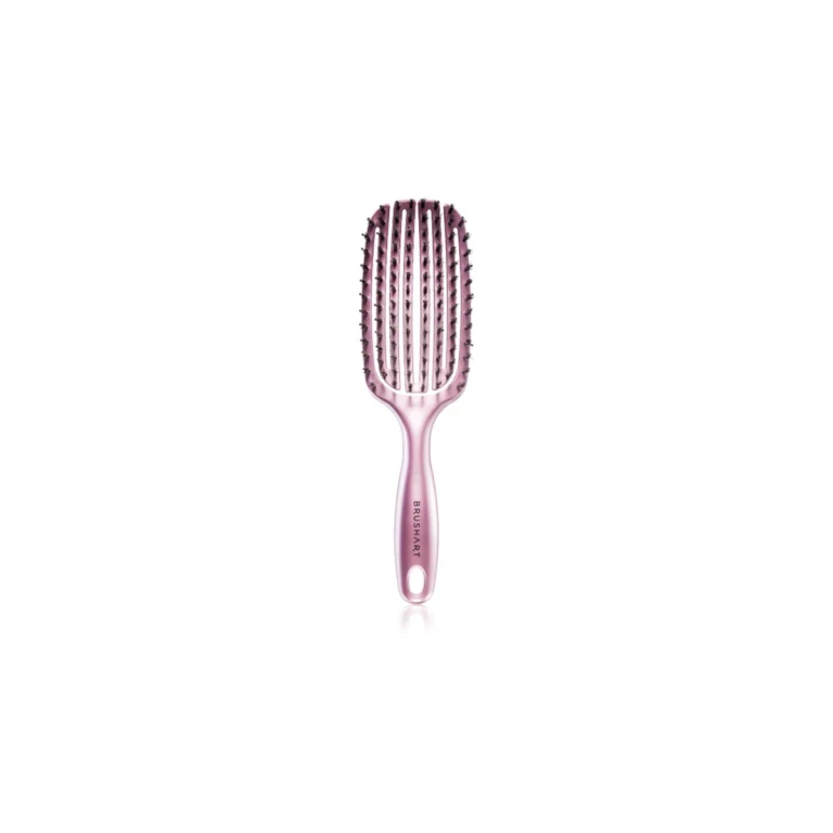 Vent blowdry hairbrush with boar bristles for quick drying