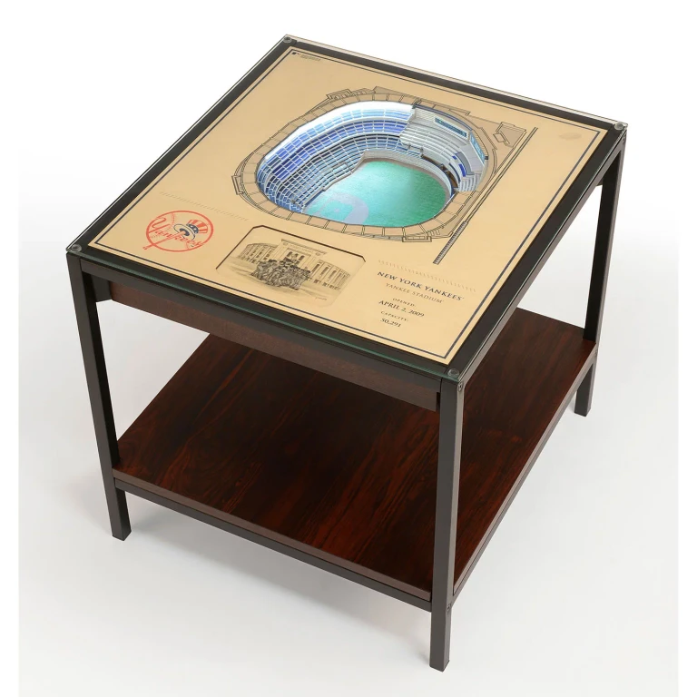 MLB 25-Layer Stadium View Lighted End Table - New York Yankees:- New York Yankees