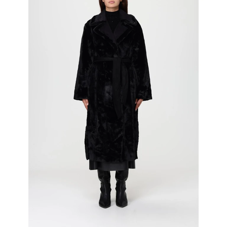 Fur Coat Woman color Black (RI1LE0150001)