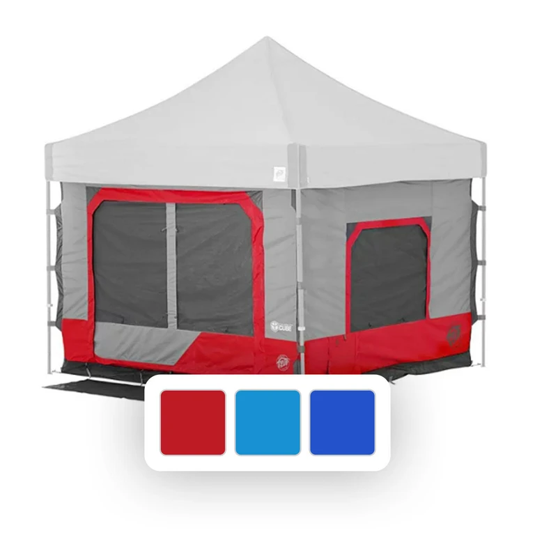 E-Z UP Camping Cube 6.4, Straight Leg w/ Carry Bag - Punch:- Punch