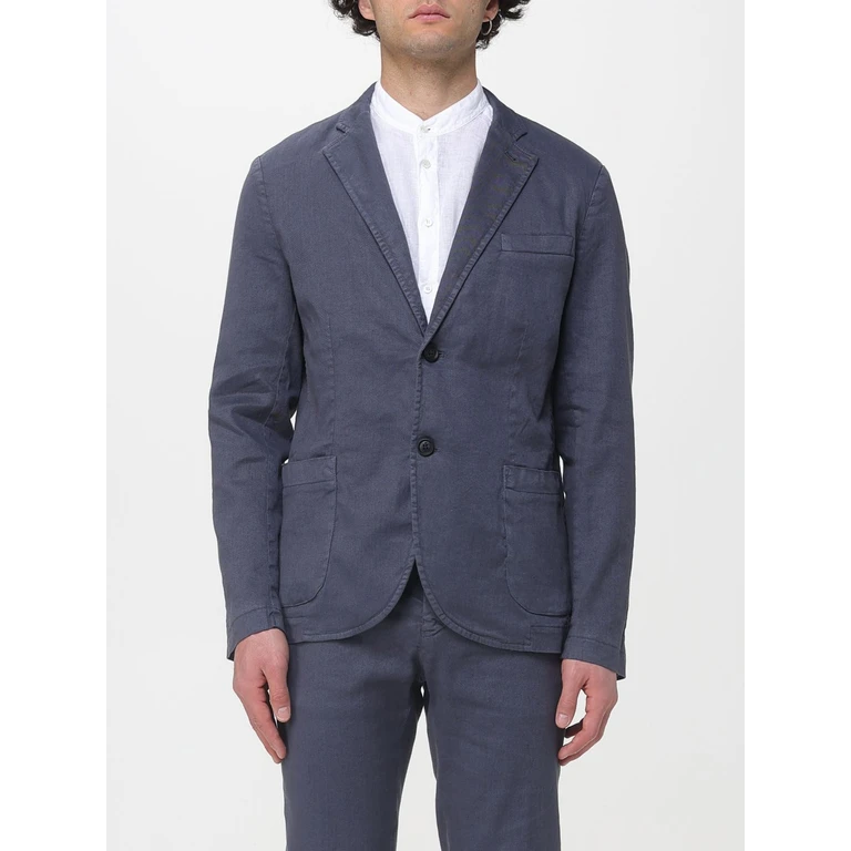 Single Breasted Cotton And Linen Blazer (9GC3740ABMBE111165)