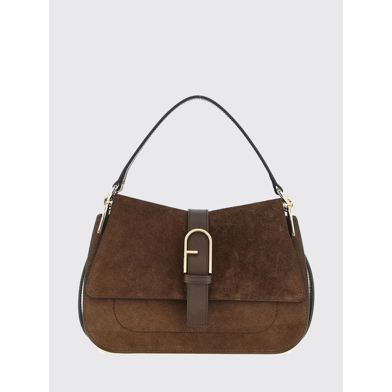 Bolsa Furla Flow M em marrom