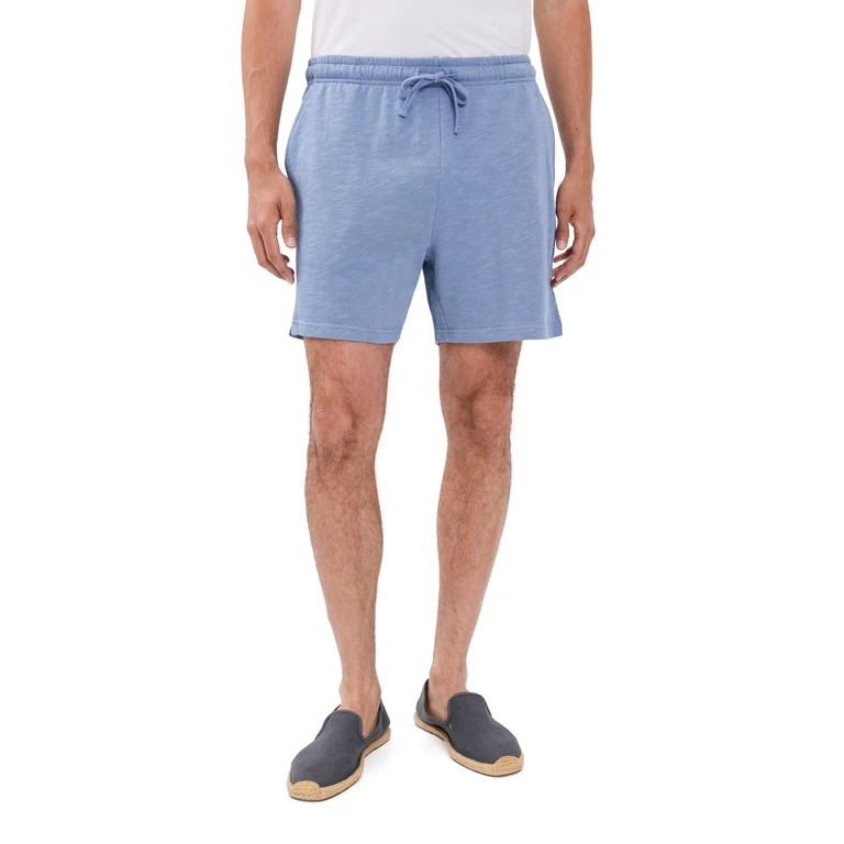 Slub Terry Pull On Shorts Soft Blue S