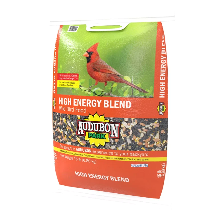 High Energy Blend Wild Bird Food, Premium Mix of Seeds and Nuts, 15 lb. Bag