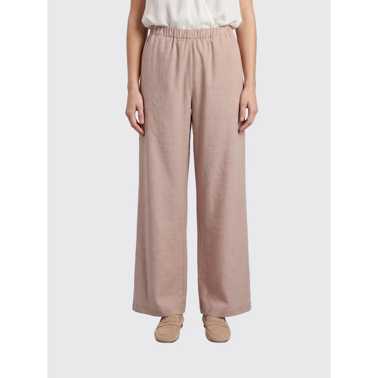 uitlopende broek in beige