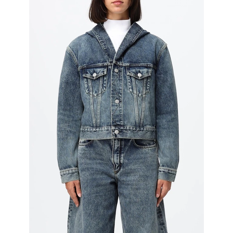 Chaqueta de denim Alaïa en color arena